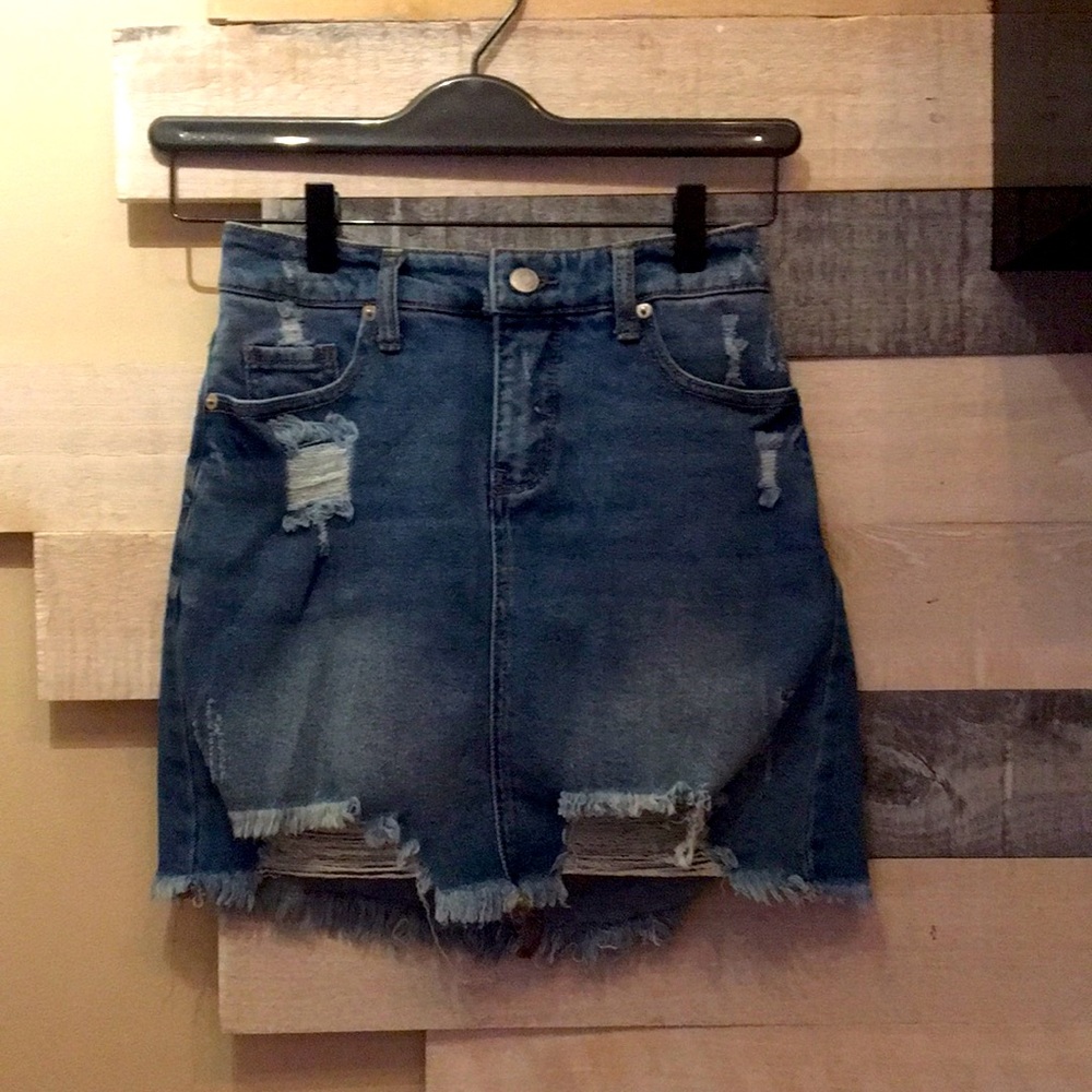 Wild Fable |  Denim Skirt with rips | Size 2
